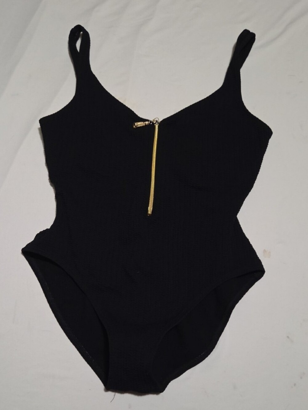Sessa women's size 16 black textured bathing suit #37 - Picture 2 of 3